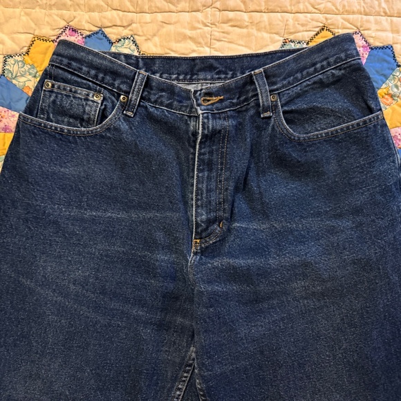 Women's L.L Bean Denim Jeans Double L Relaxed Fit High Rise 14P - Picture 5 of 11
